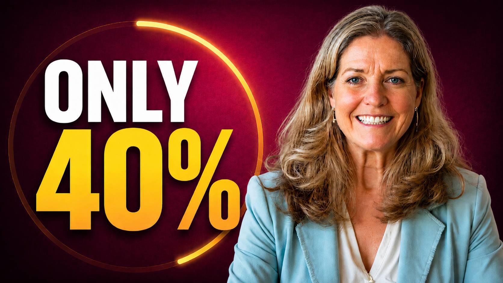 You only control 40% of your happiness. 