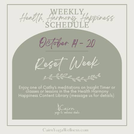 Weekly Schedule (Instagram Post)