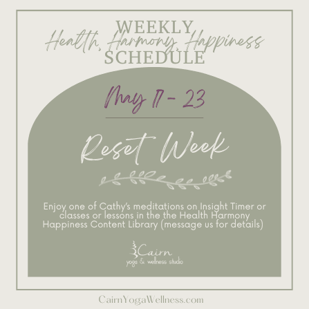 Weekly Schedule (Instagram Post)