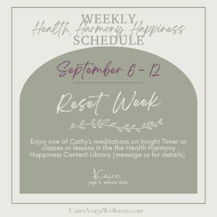 Weekly Schedule (Instagram Post)