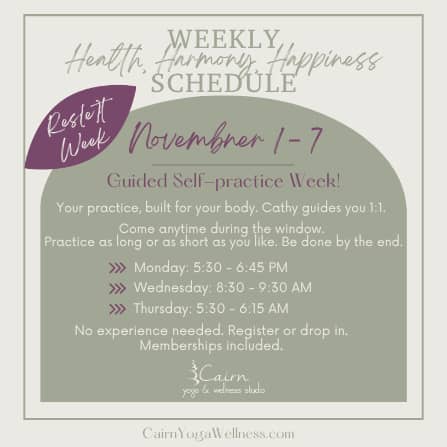Weekly Schedule (Instagram Post)