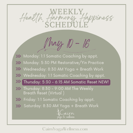 Weekly Schedule (Instagram Post)
