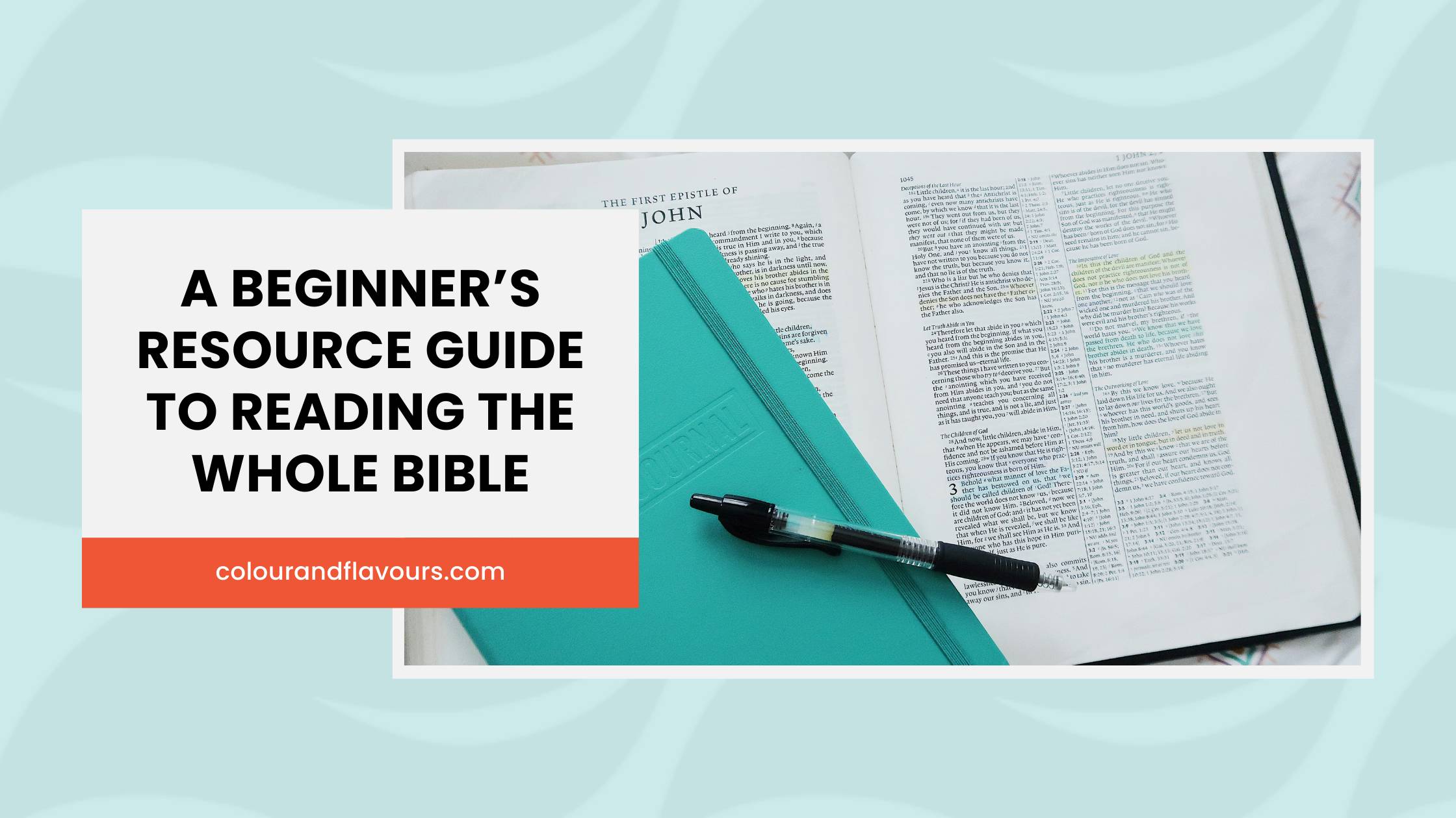 A Beginner’s Resource Guide to Reading The Whole Bible