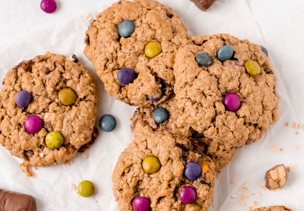 Candy Bar Monster Cookies