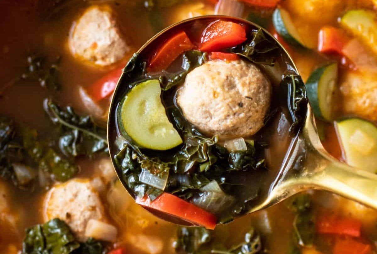 Meatball and Veggie Soup