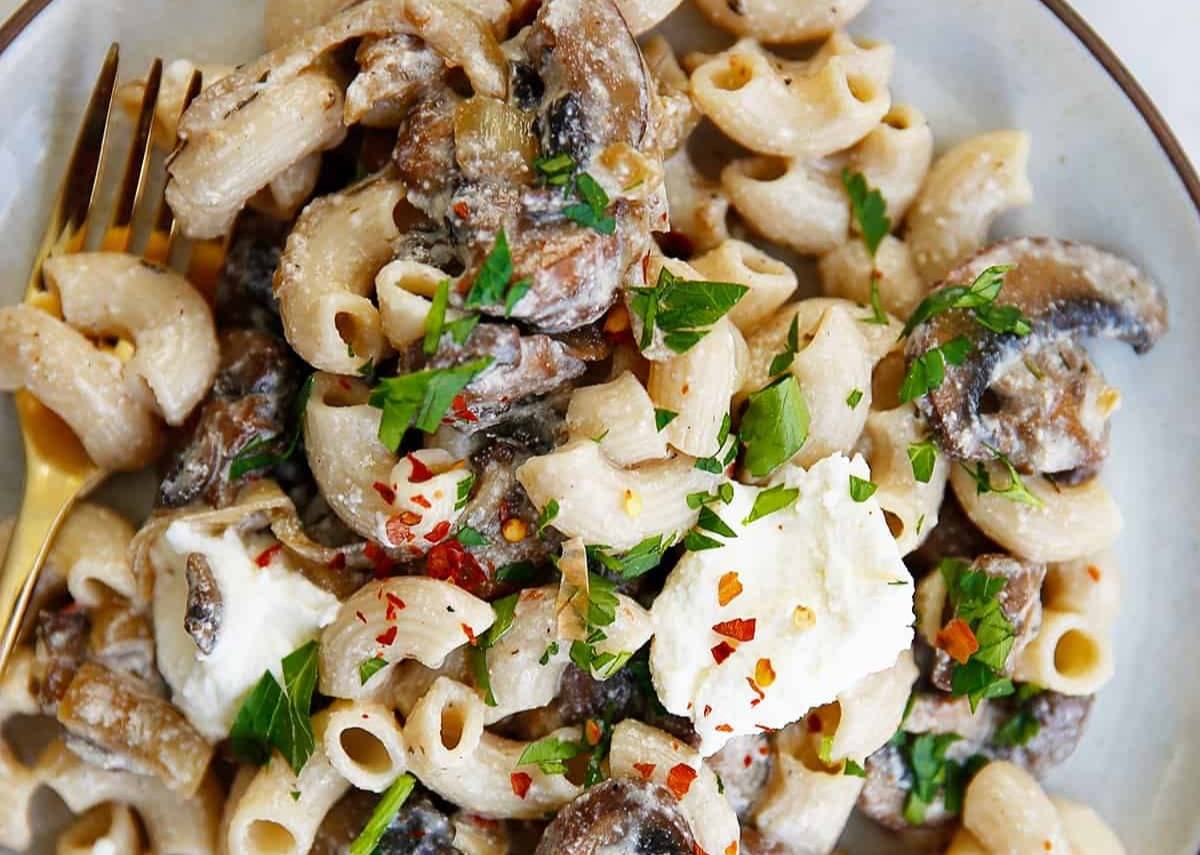 Mushroom Ricotta Pasta