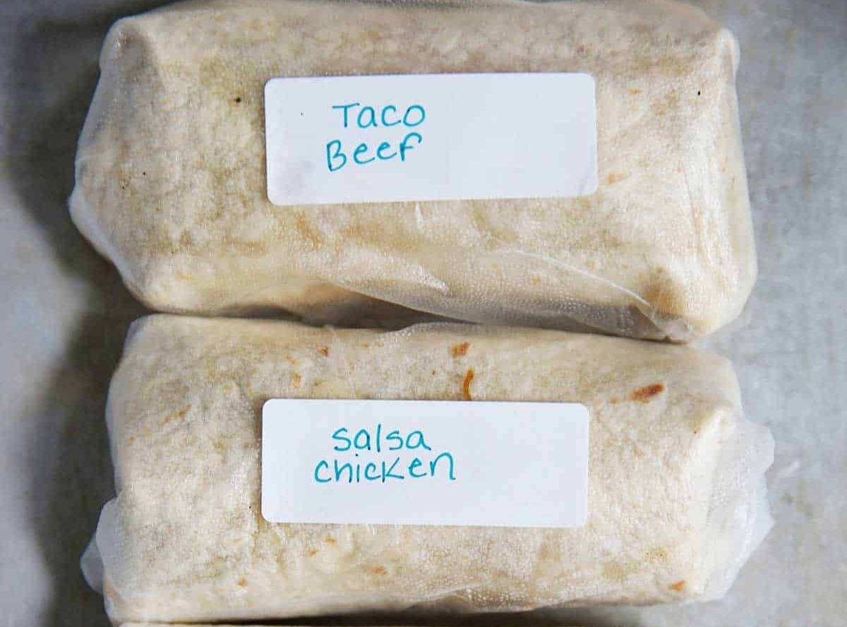 Freezer burritos