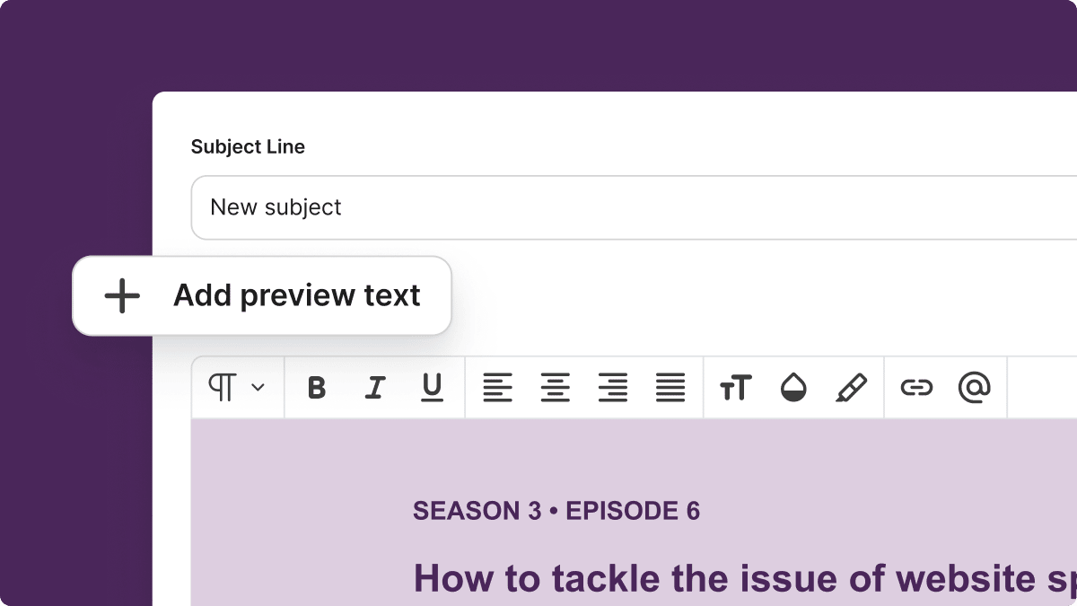add preview text UI