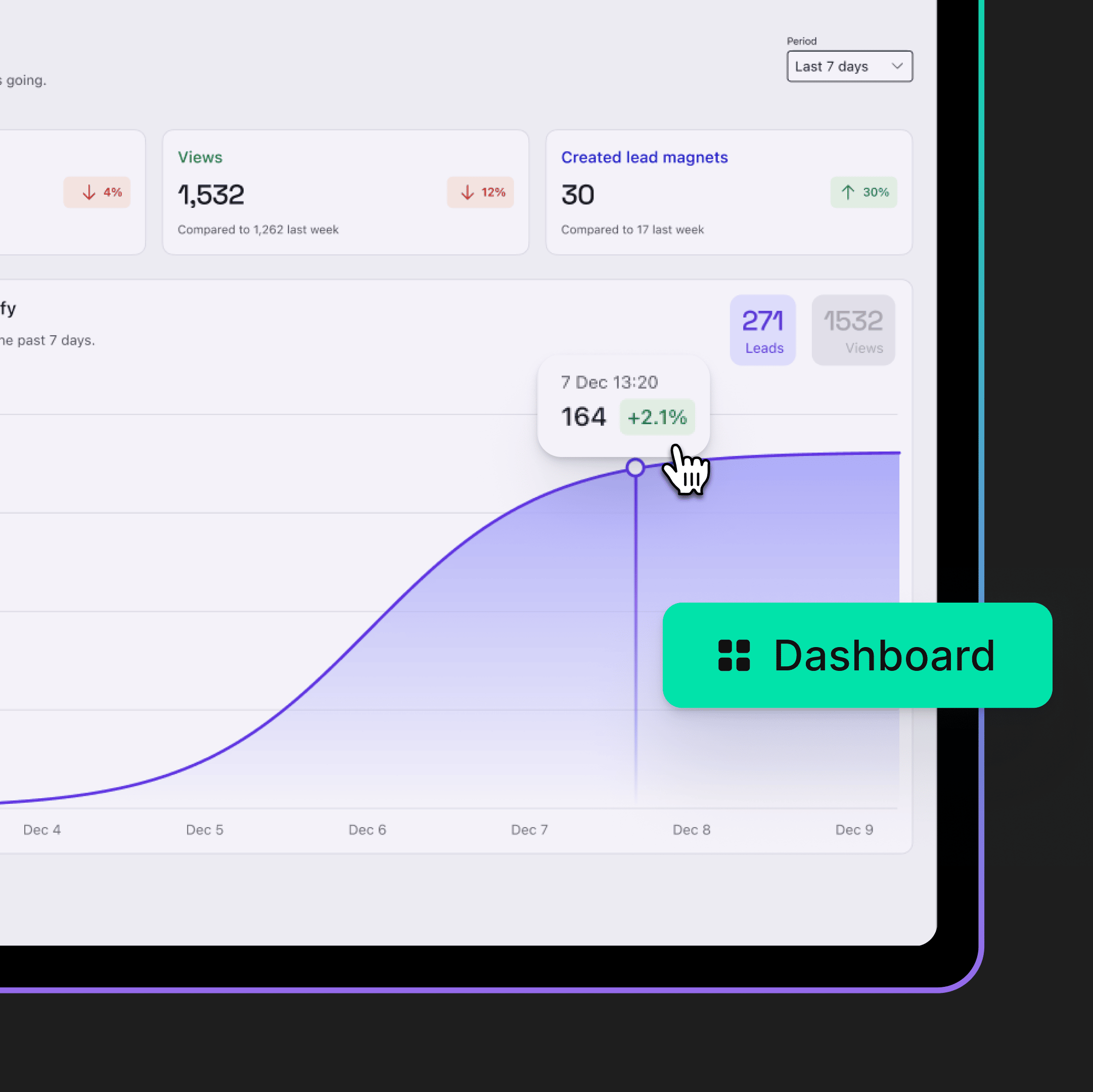 Screenshot of the Magnetify app