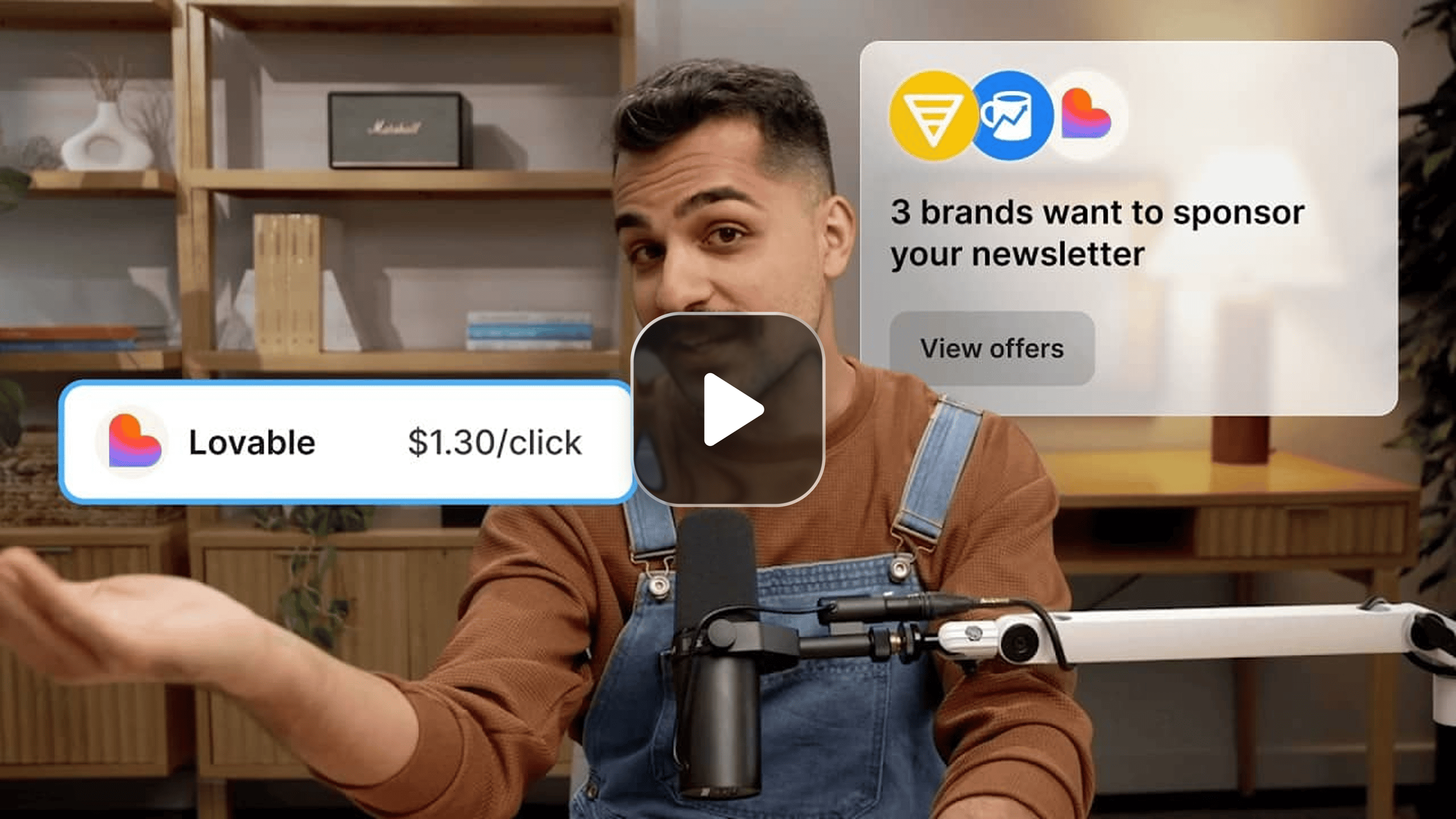thumbnail of Shiv in a Newsletter Sponsorships tutorial video 