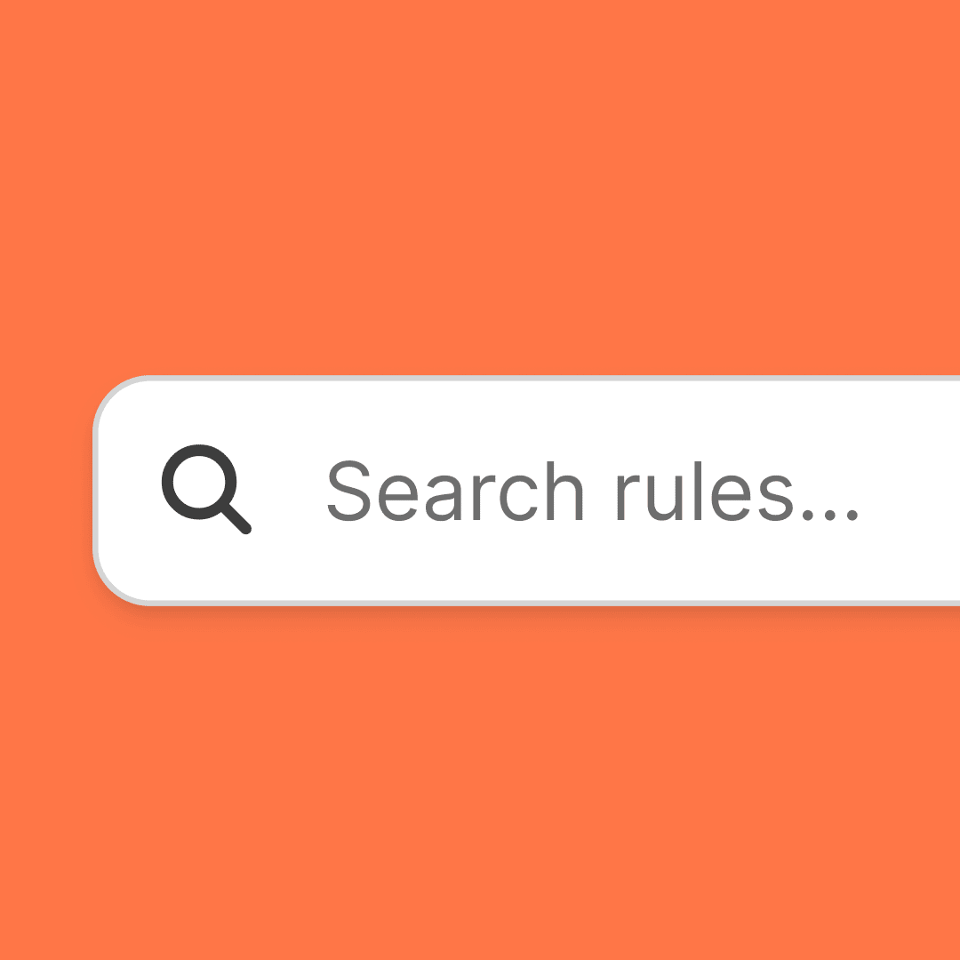 search rule bar