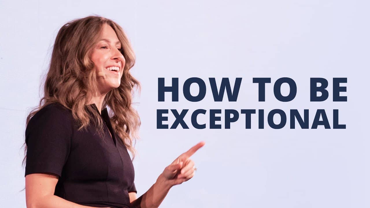 Bonnie Christine next to text that says 'How to be exceptional'