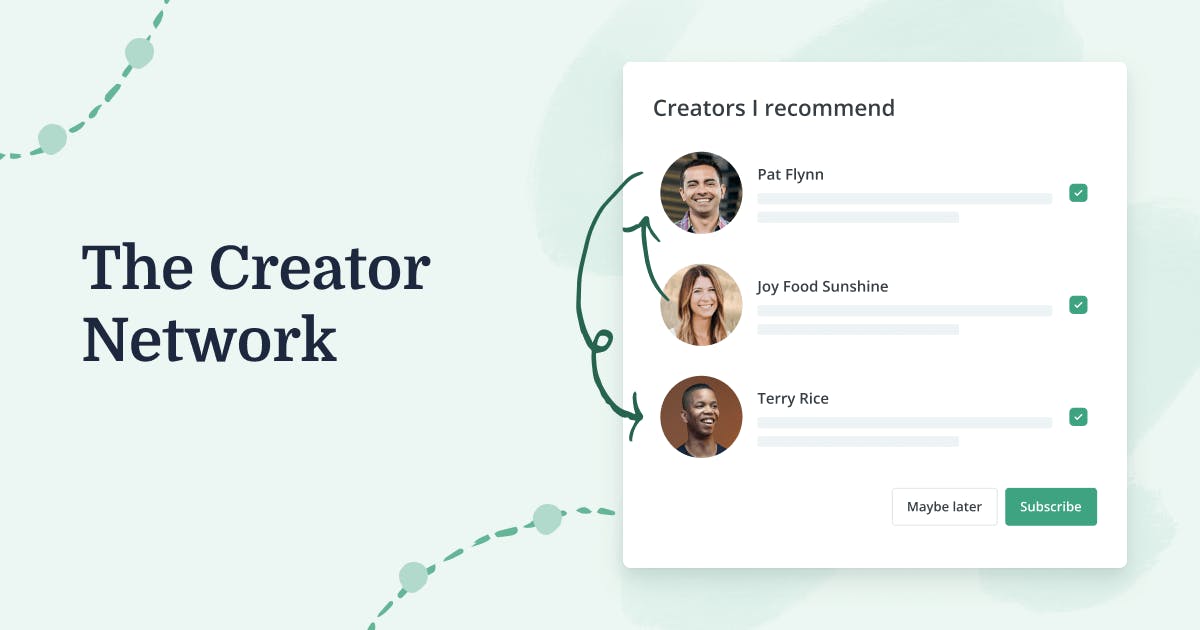 Join the creator network waitlist