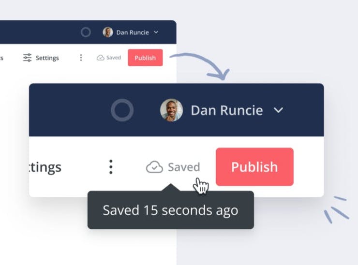 Autosave is standardized across all our email and email template editors