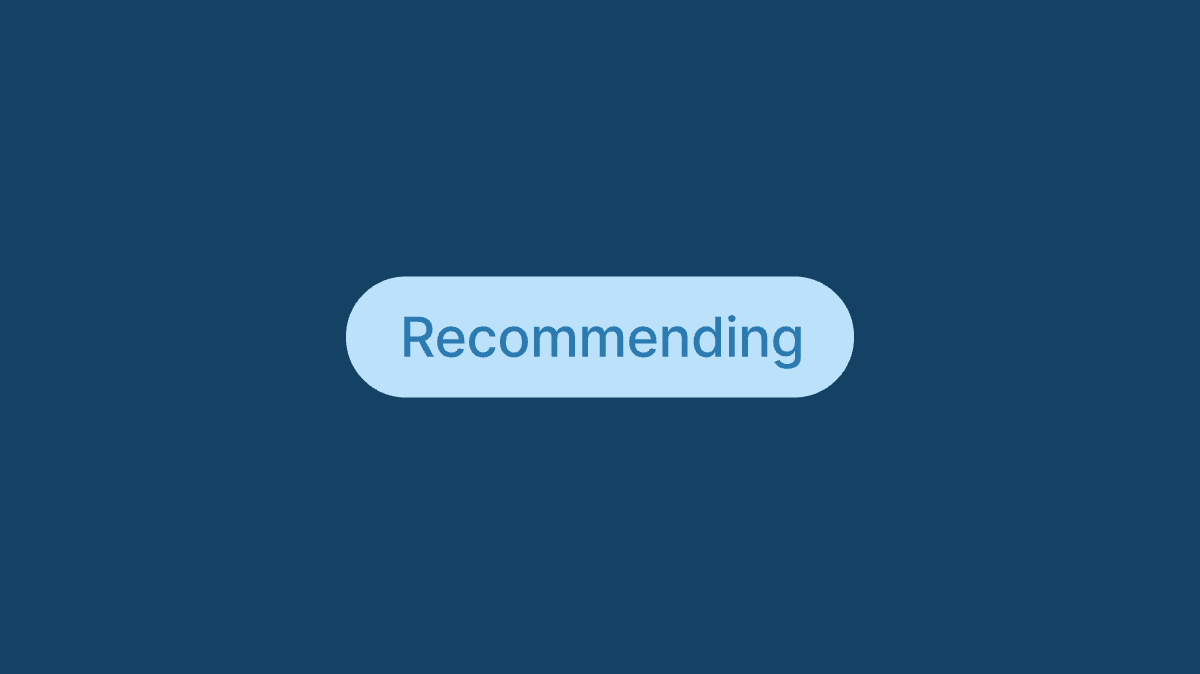 GIF showing the new "Recommend back" button