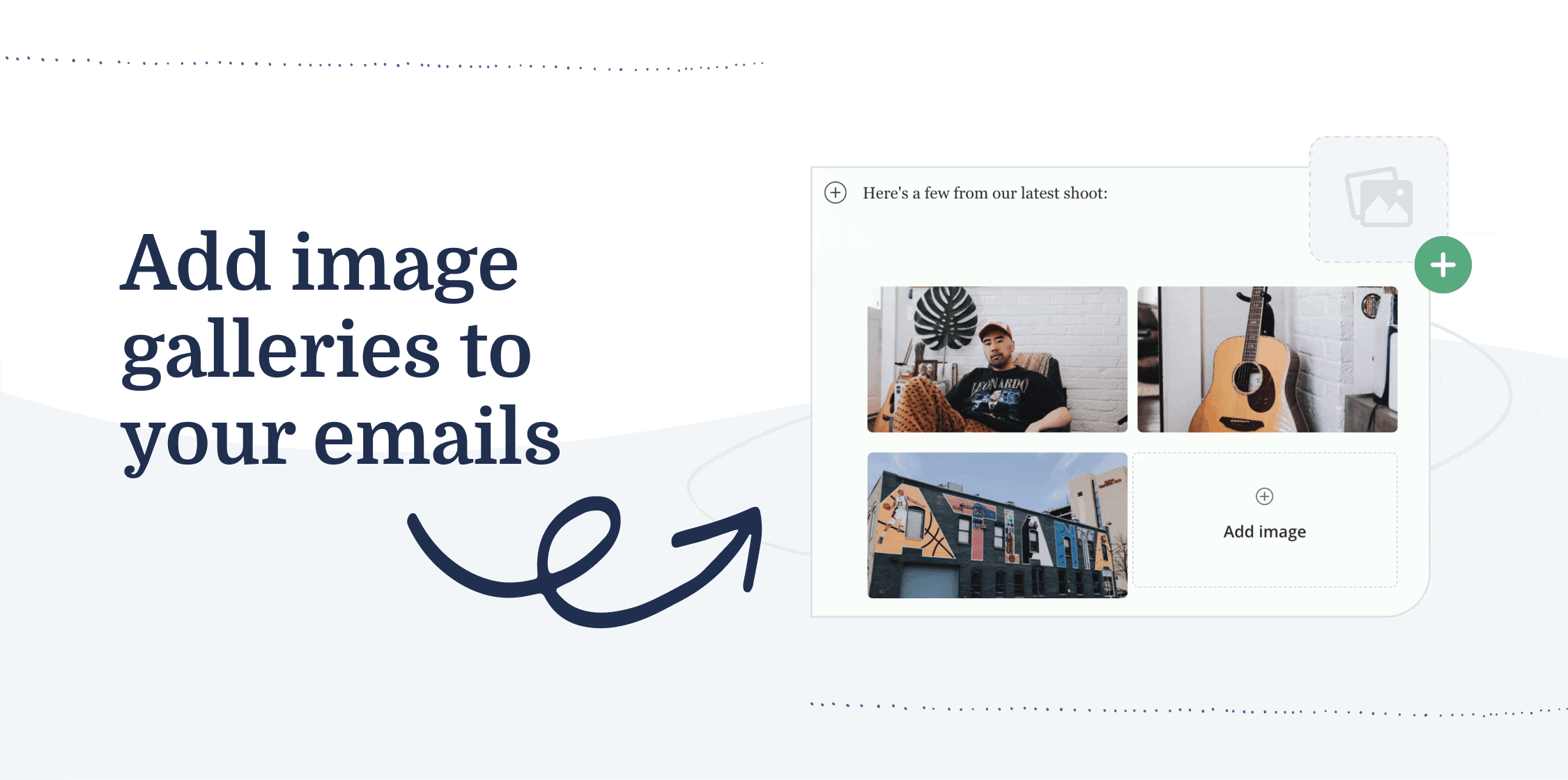 Learn more about image galleries in emails