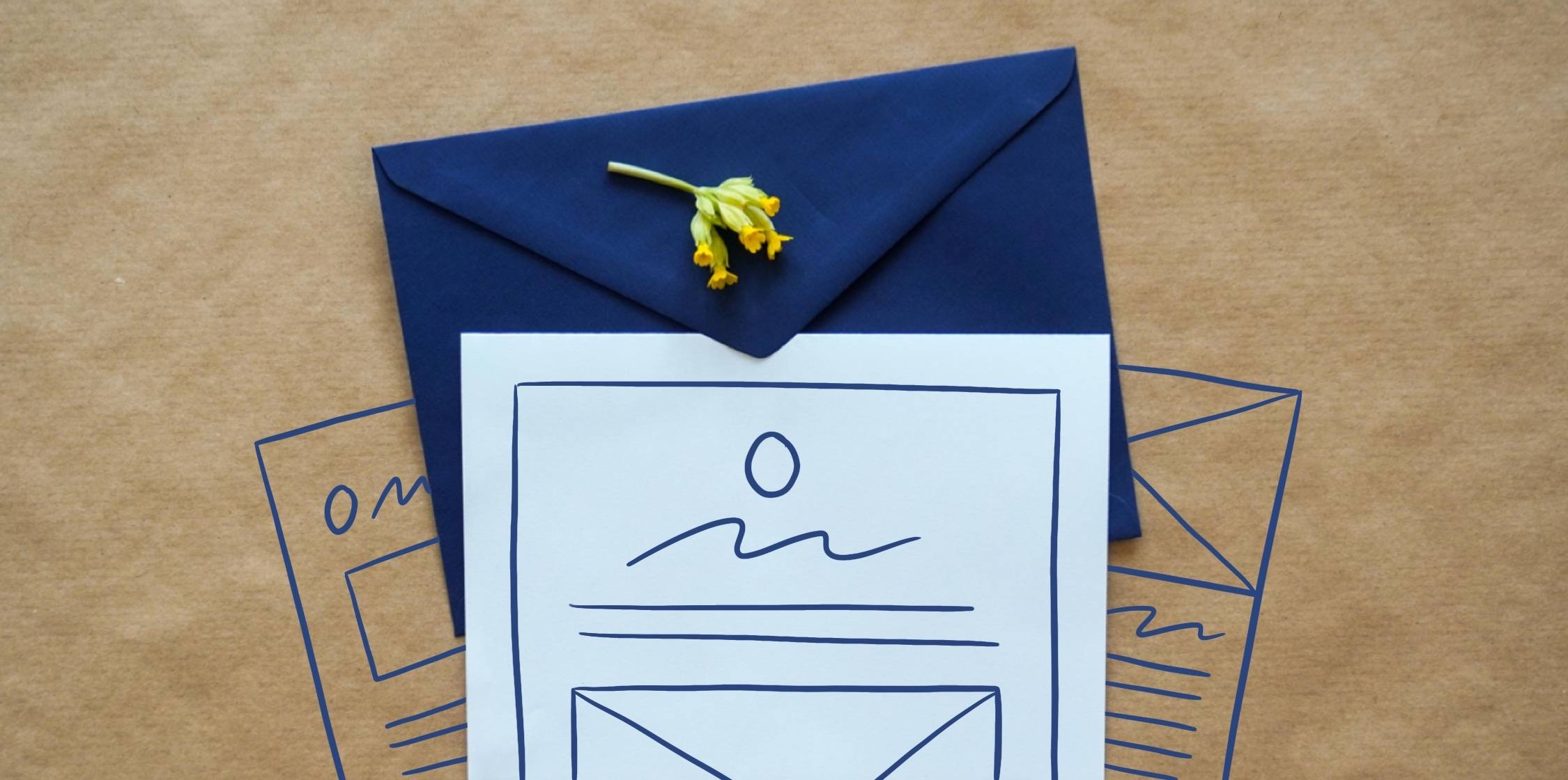 Letter and envelope.