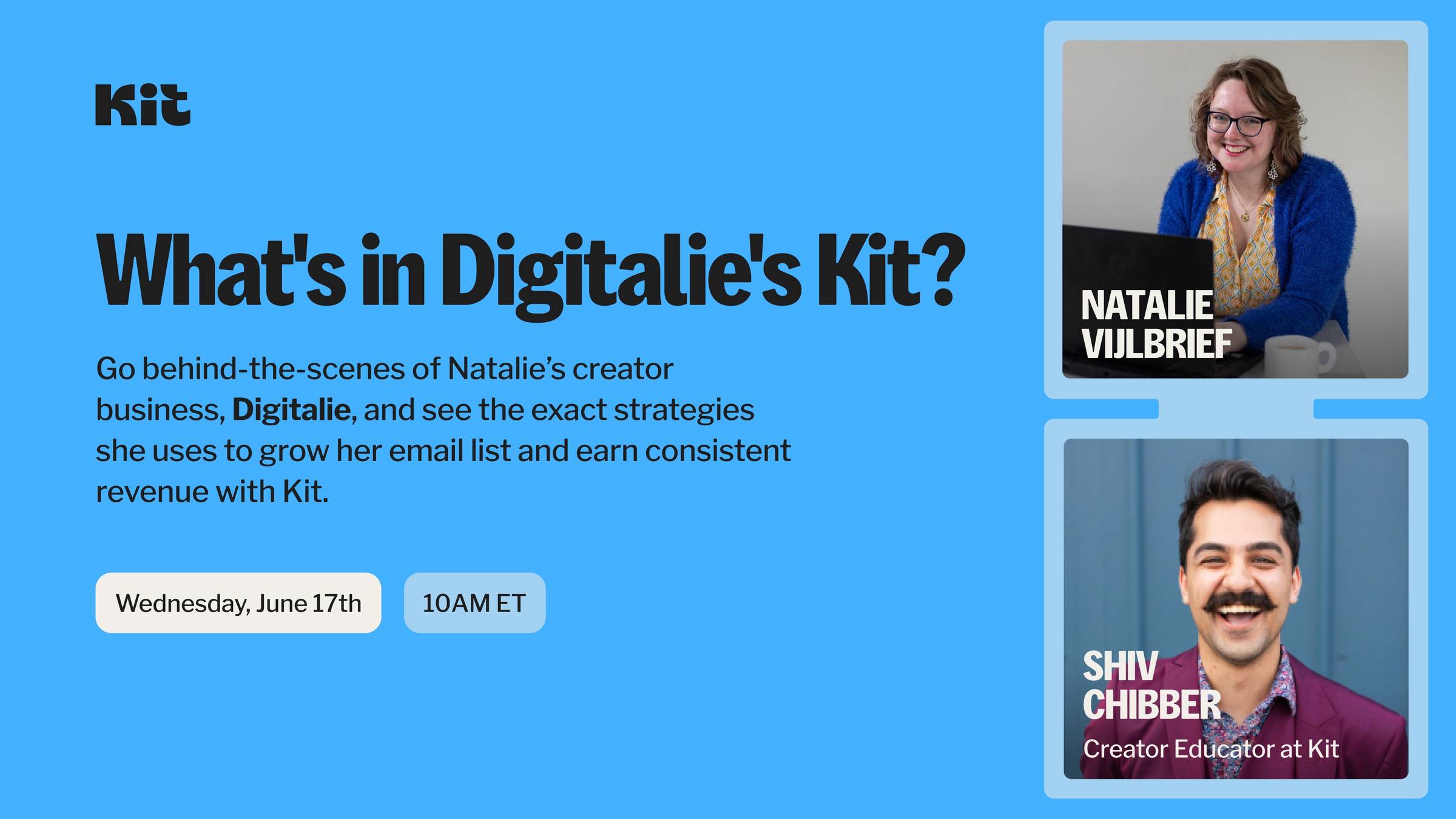 Workshop: What’s in Digitalie’s Kit? on Wednesday, June 17th at 10a ET