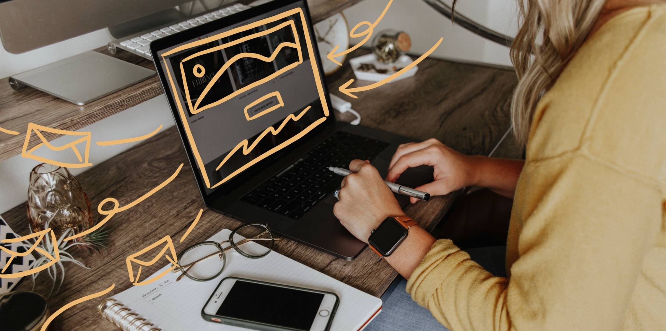 person at laptop