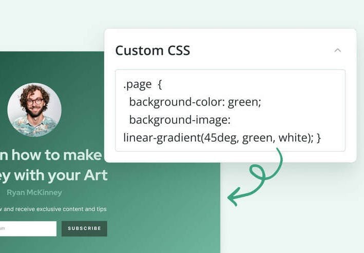 Add CSS to your Creator Profile