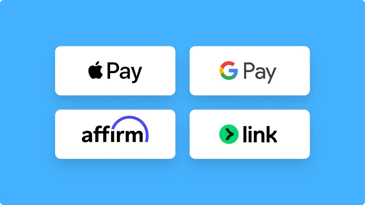 New payment methods