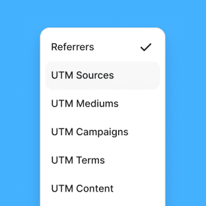 Referrer and utm data