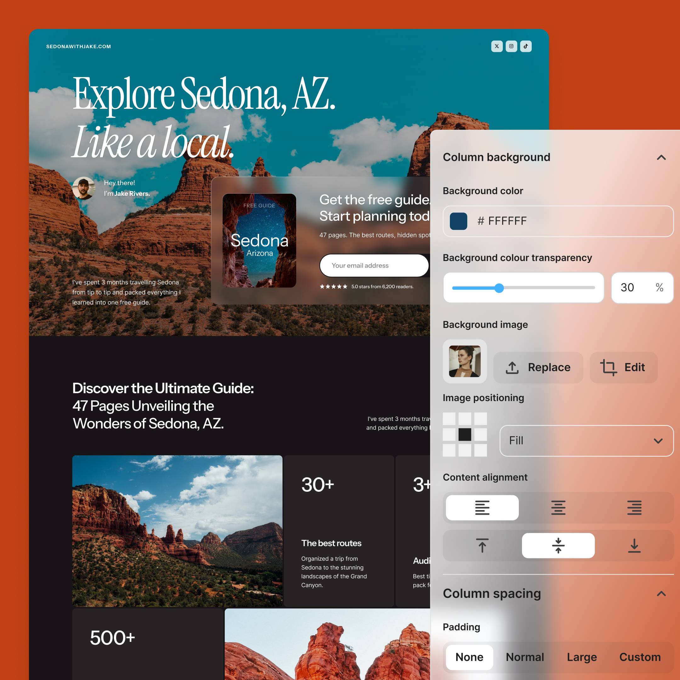 Landing pages