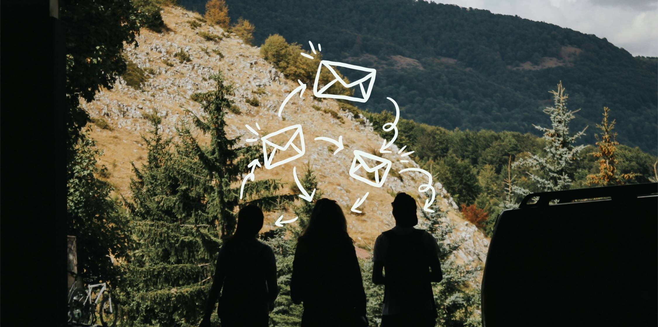 People talking about emails