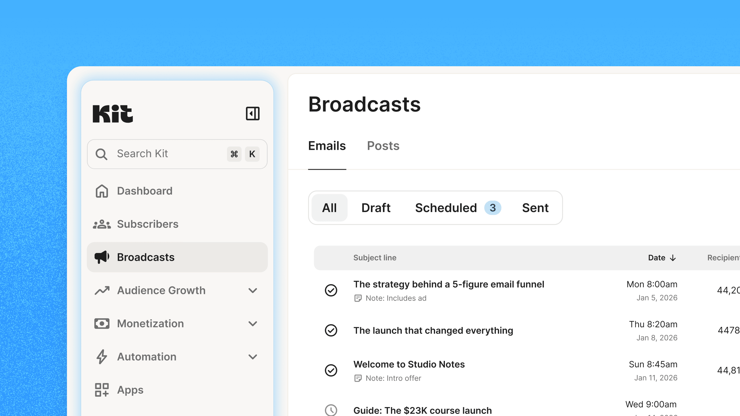 new vertical navigation