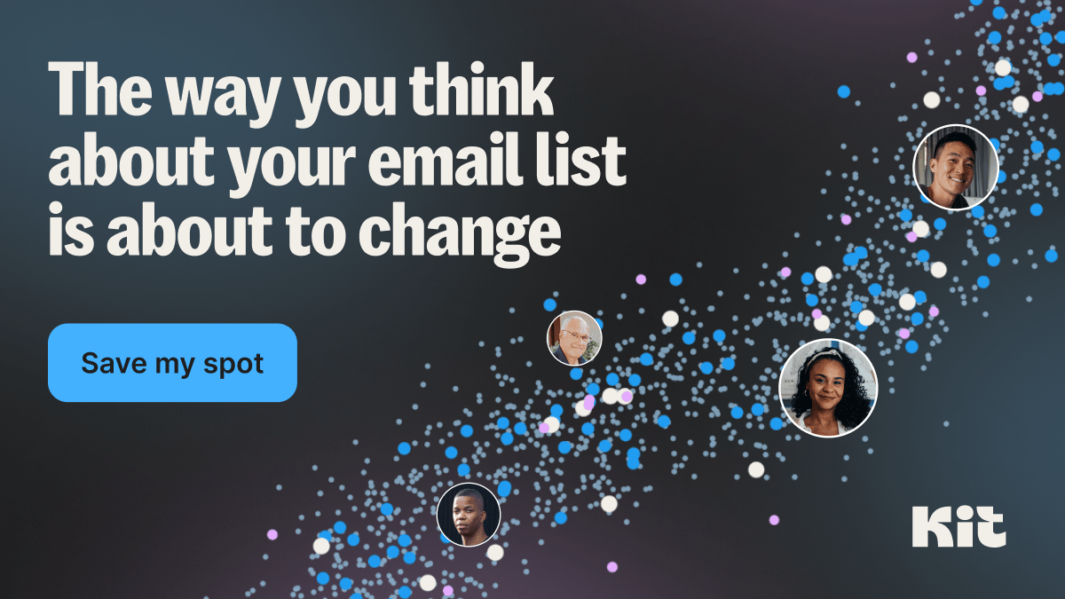 Invite to save your spot for Kit's biggest product release of the year livestream