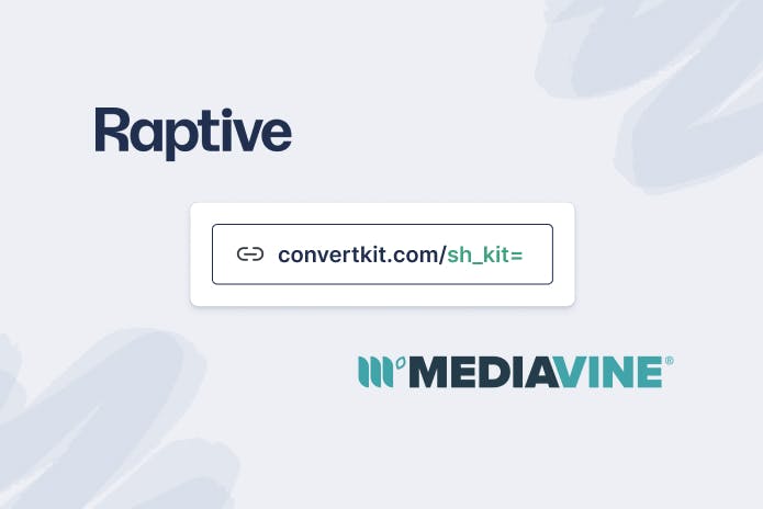 Image showing Raptive and Mediavine logos with the email hash tracking example