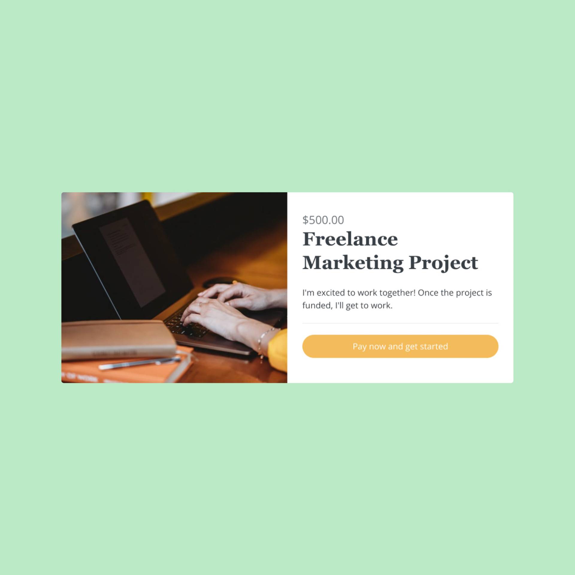 Freelance Marketing Project Product