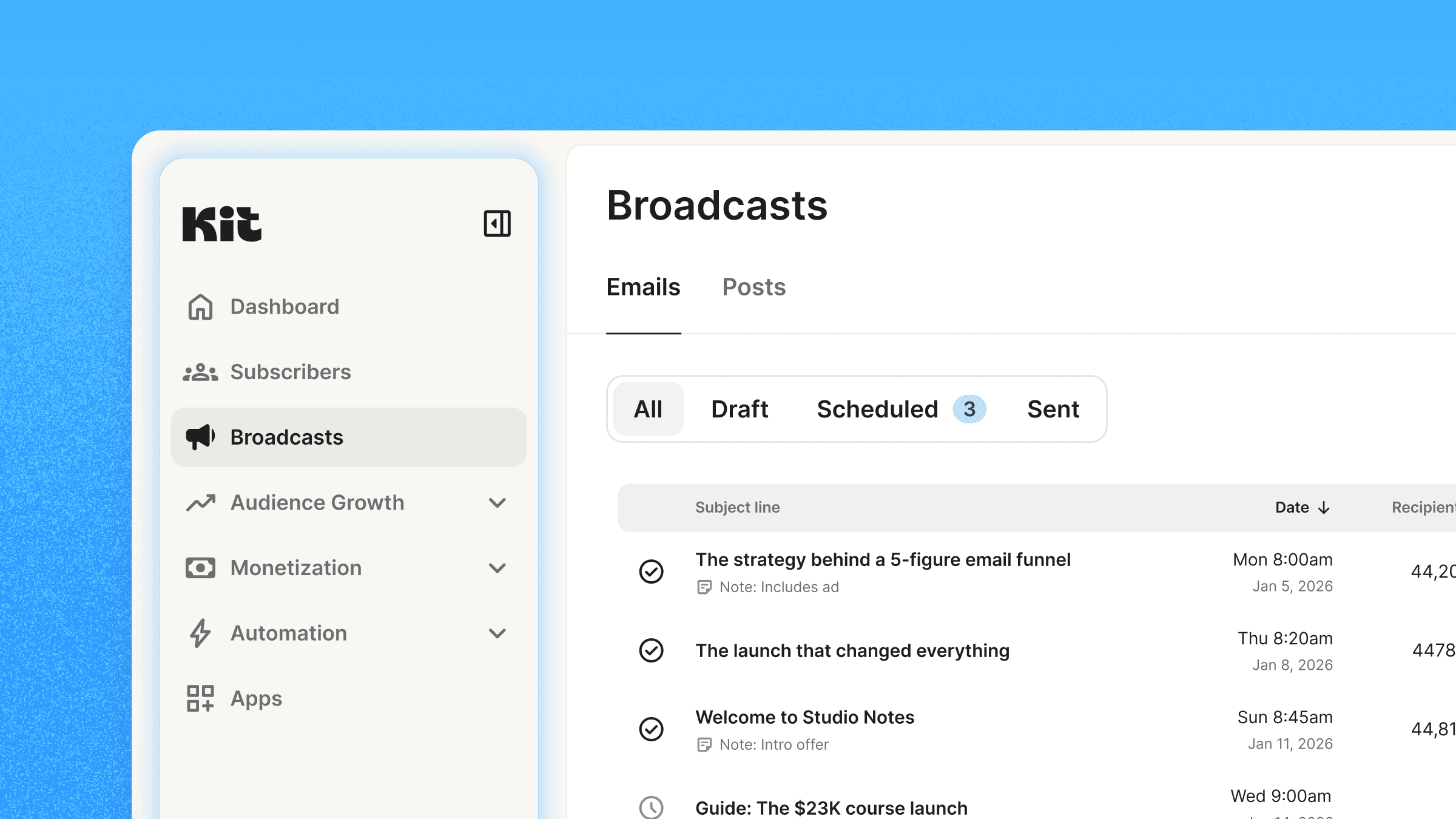 new vertical nav