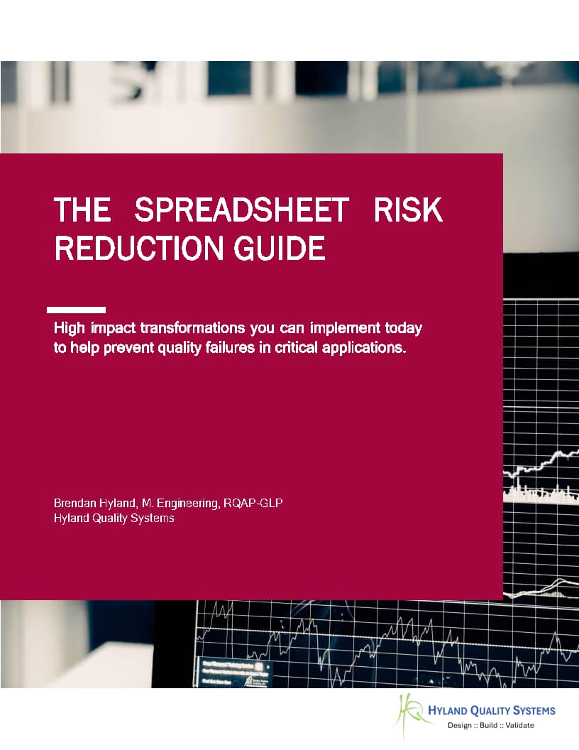 The Spreadsheet Risk Reduction Guide