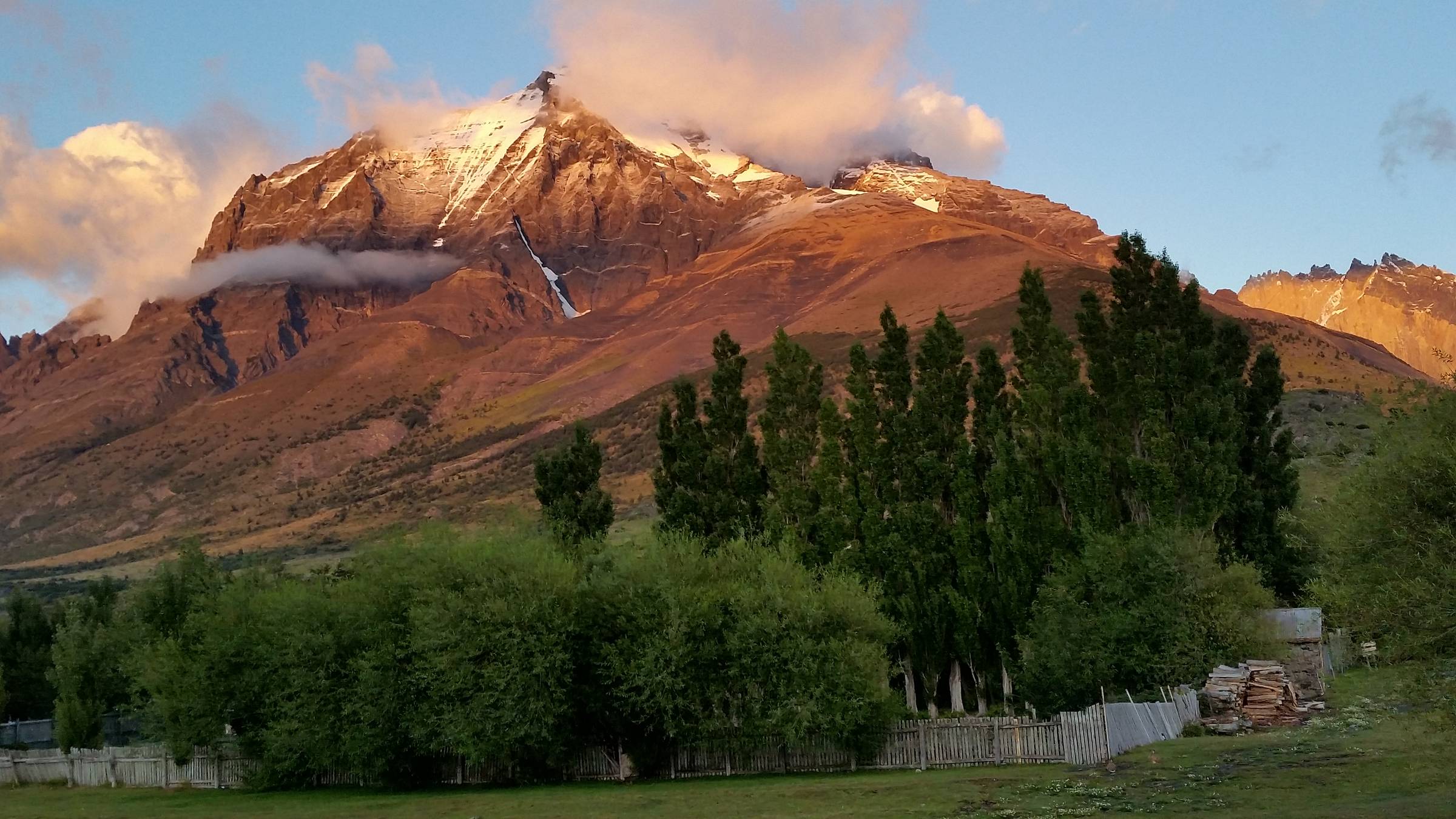 Sunrise on a mountain