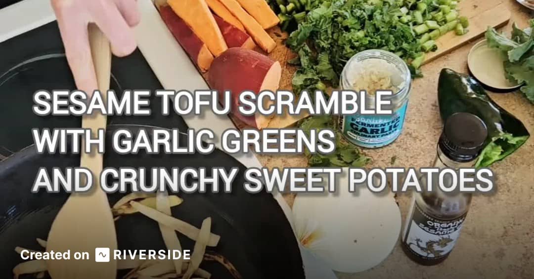 Amanda shows you how to make Sesame Tofu Scramble