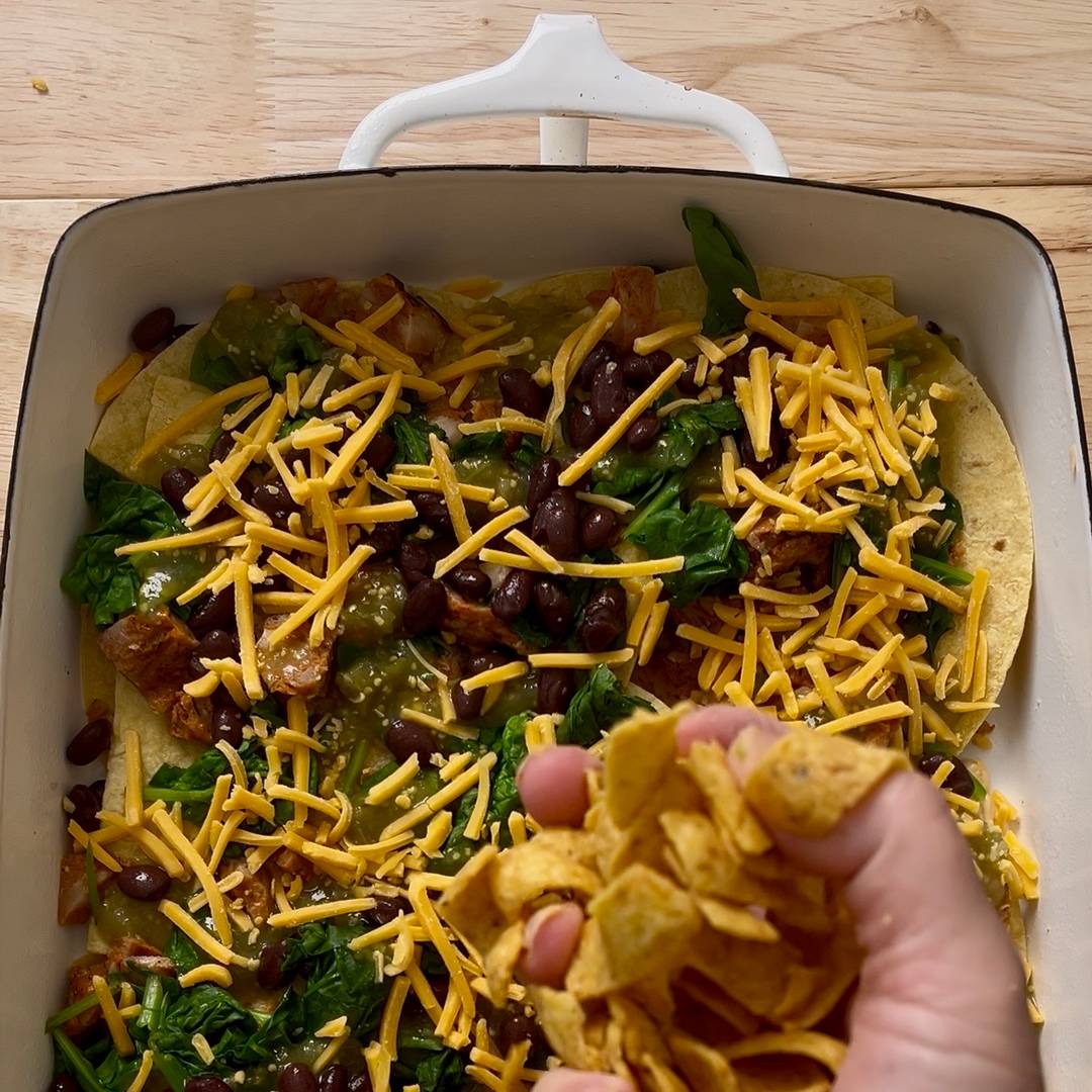 Enchilada casserole tutorial