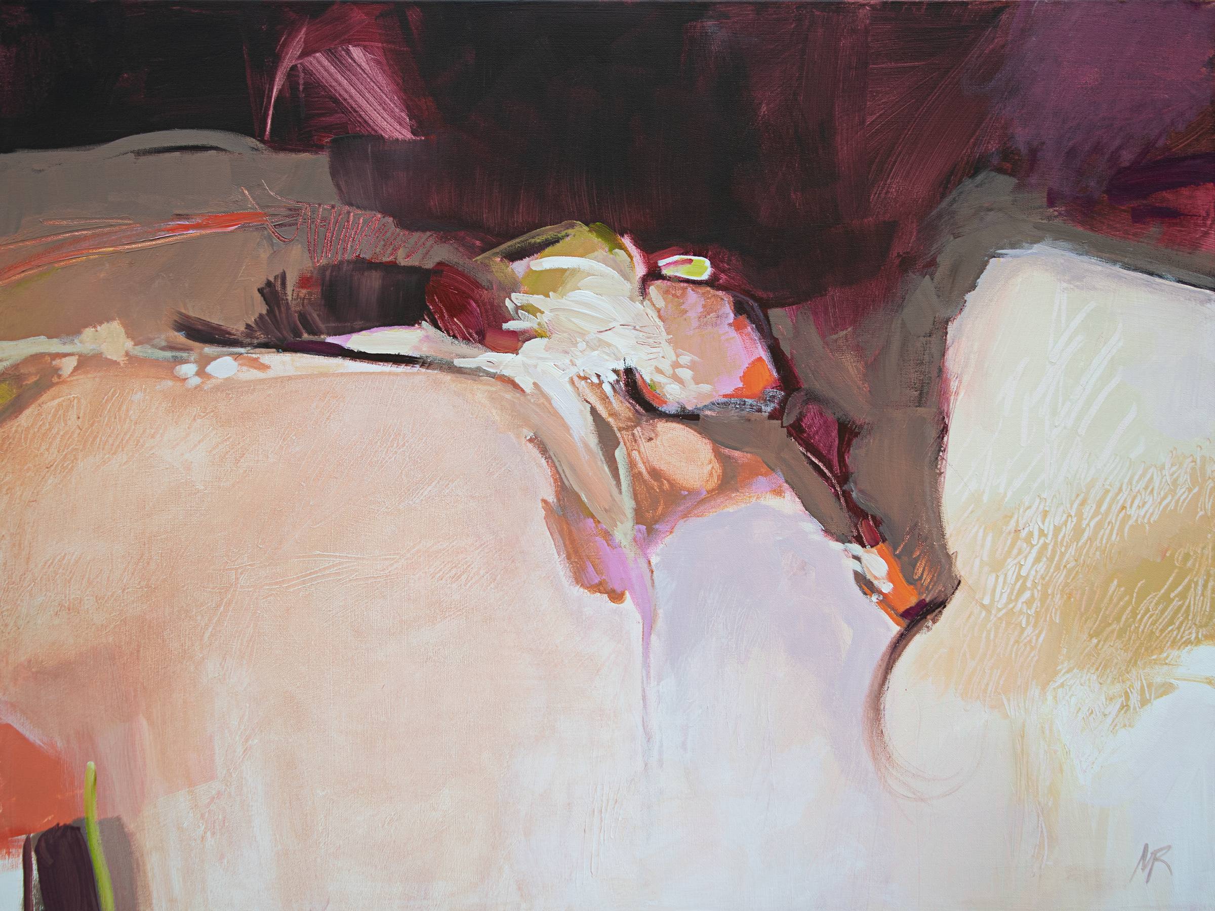 40x30 acrylic on canvas abstract painting by Maura Reed