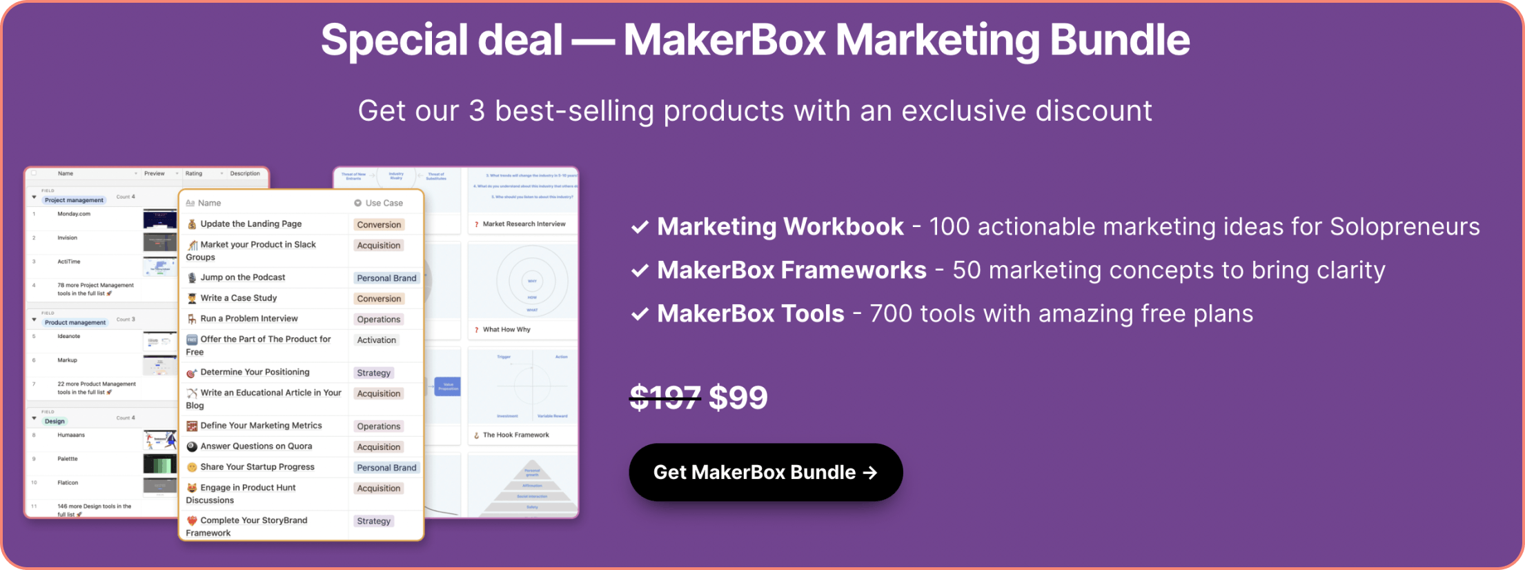 MakerBox Bundle with 3 products
