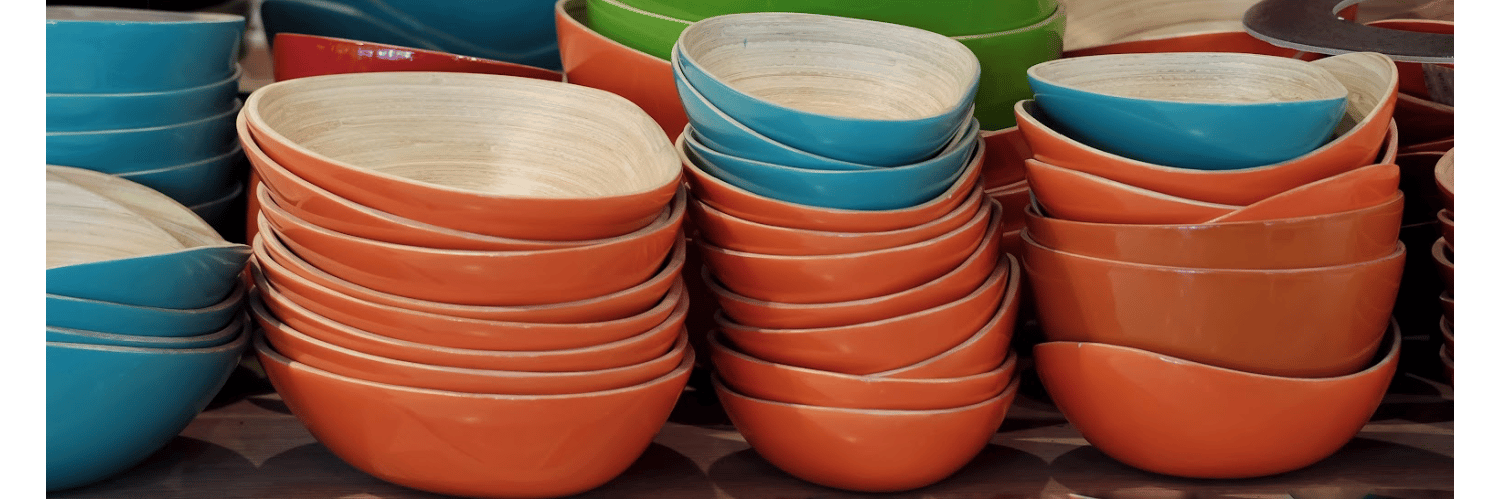 stacks of bowls