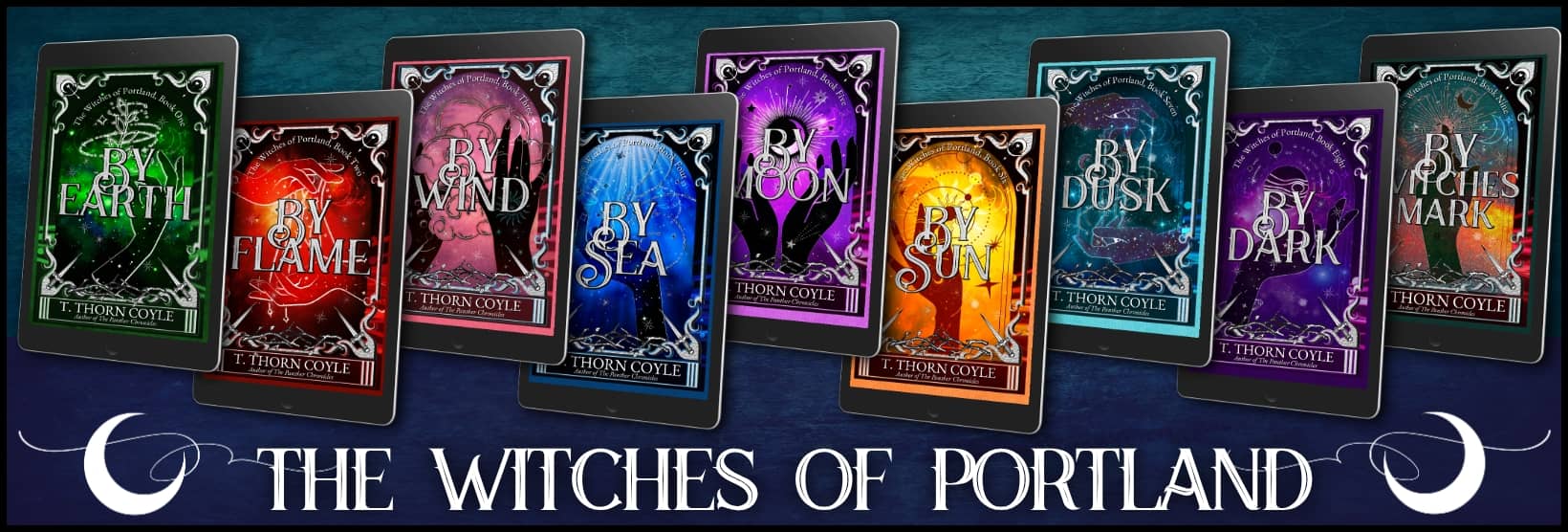 a set of nine ebooks - the witches of portland