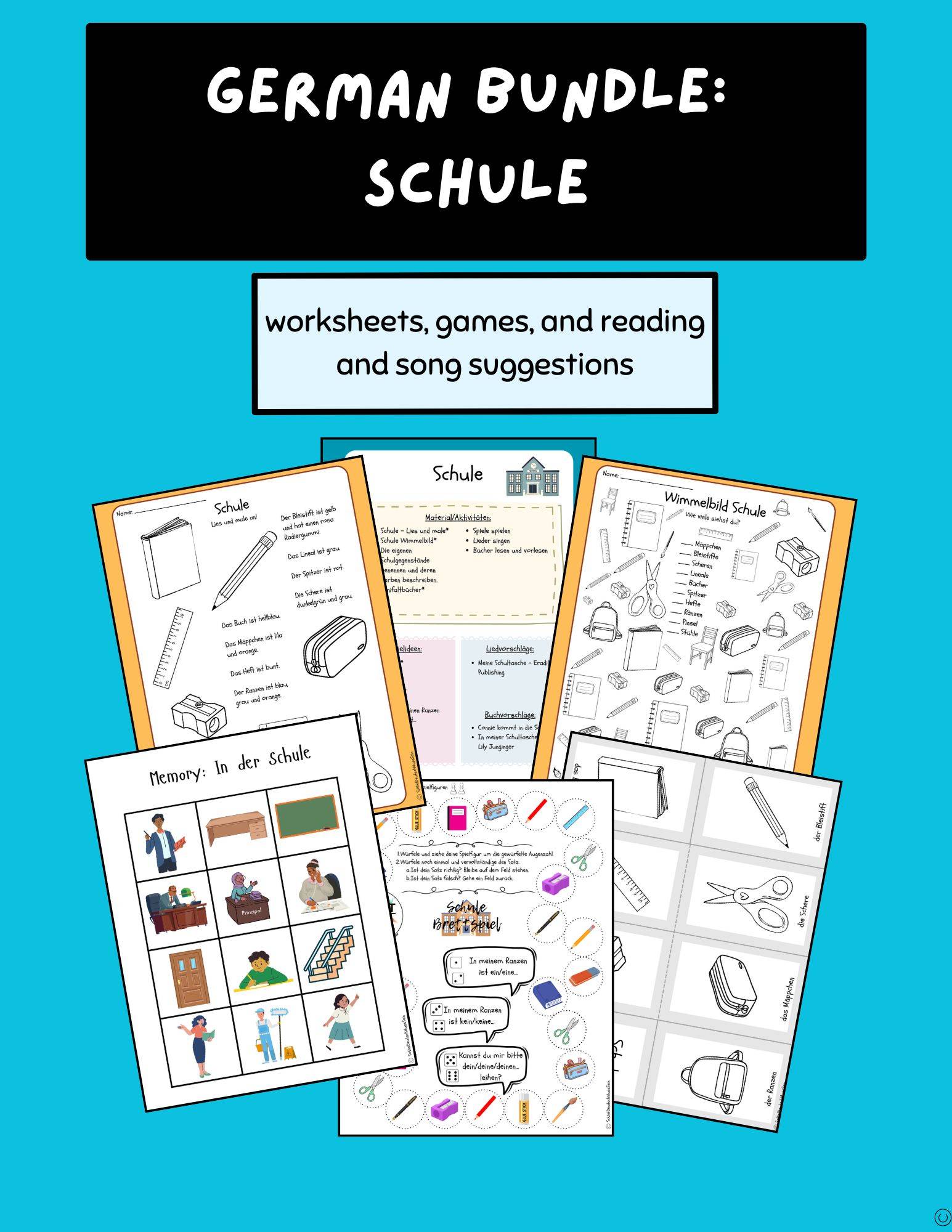 German Bundle: Schule/School