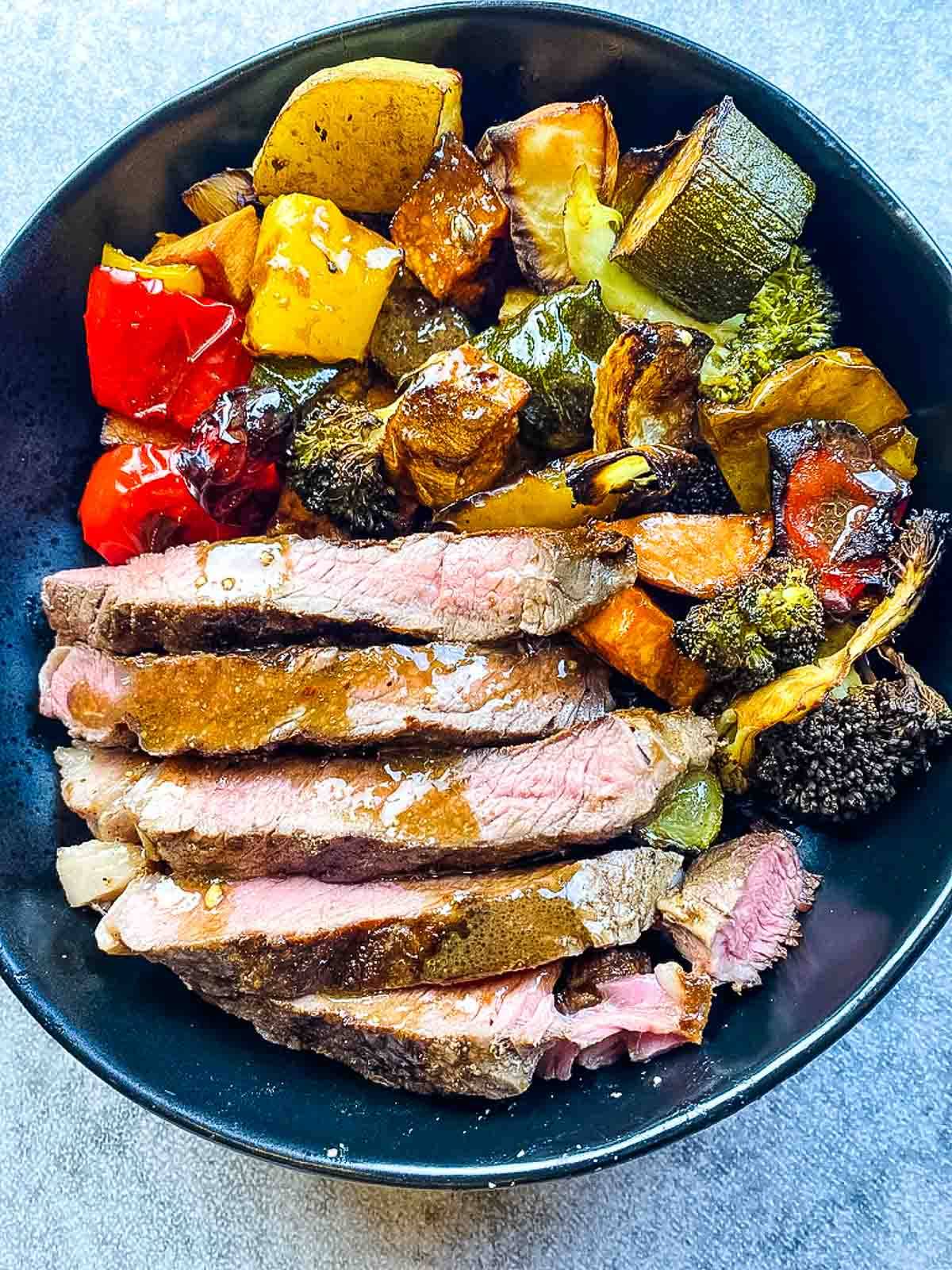 Steak And Vegetables.