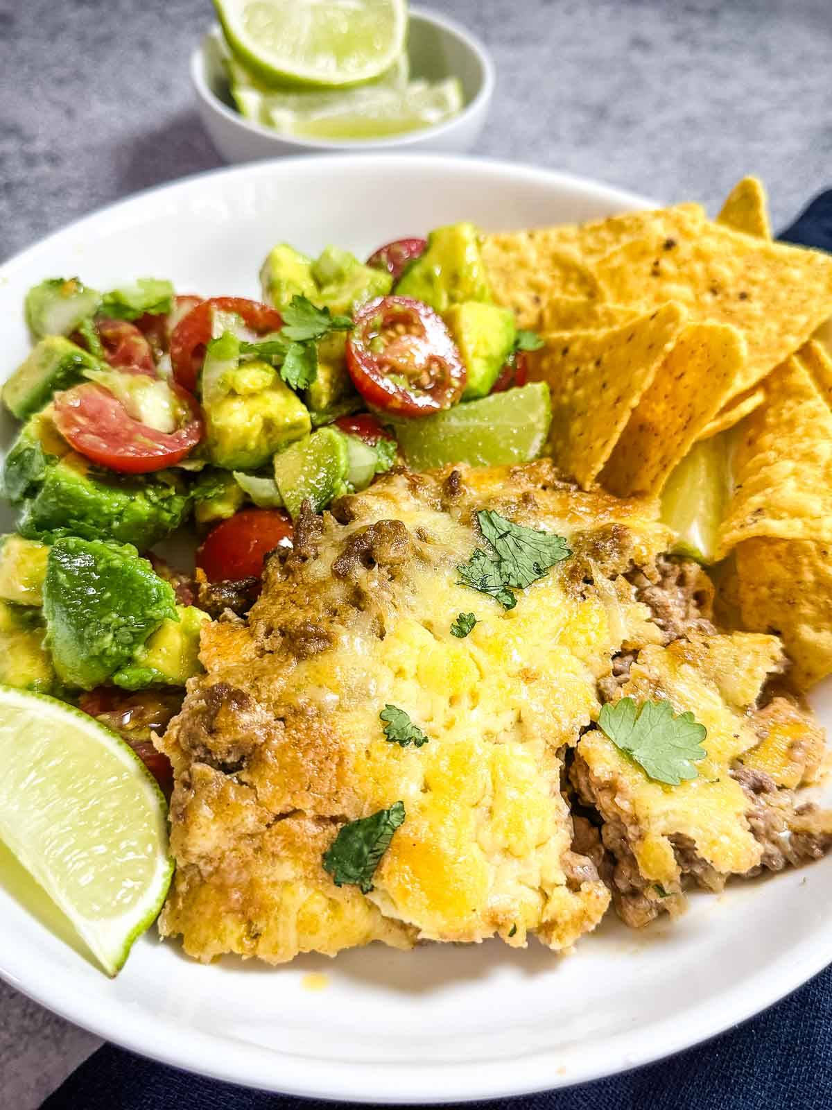 Cheesy Taco Casserole.