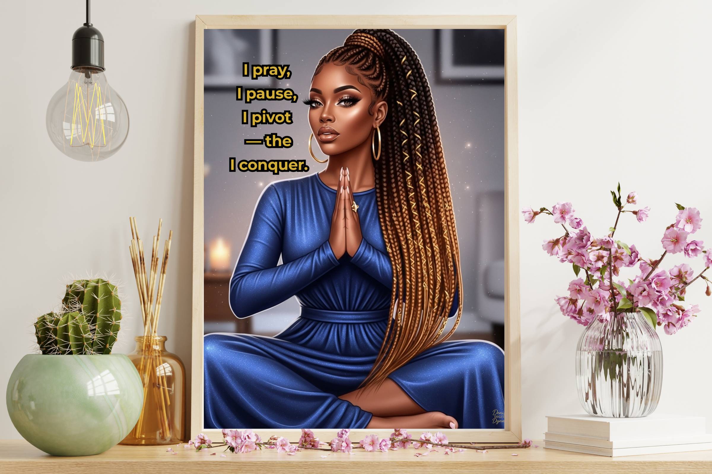 Empowering Afro-American Woman Wall Art Printable