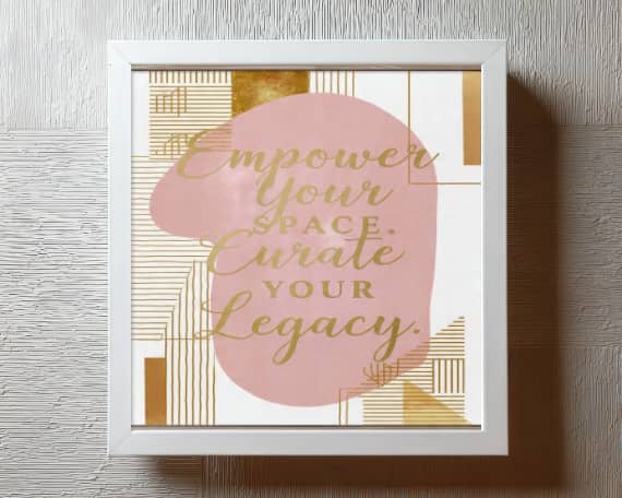 Motivational Wall Art Printable Quote Black Woman Afrocentric Decor Modern Digital Download Empowerment Gallery Luxury Curate Your Legacy