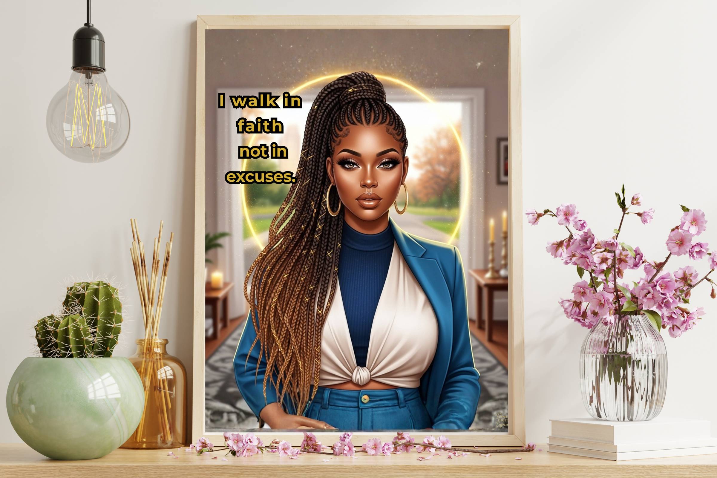 Inspirational Afro-American Woman Wall Art Printable