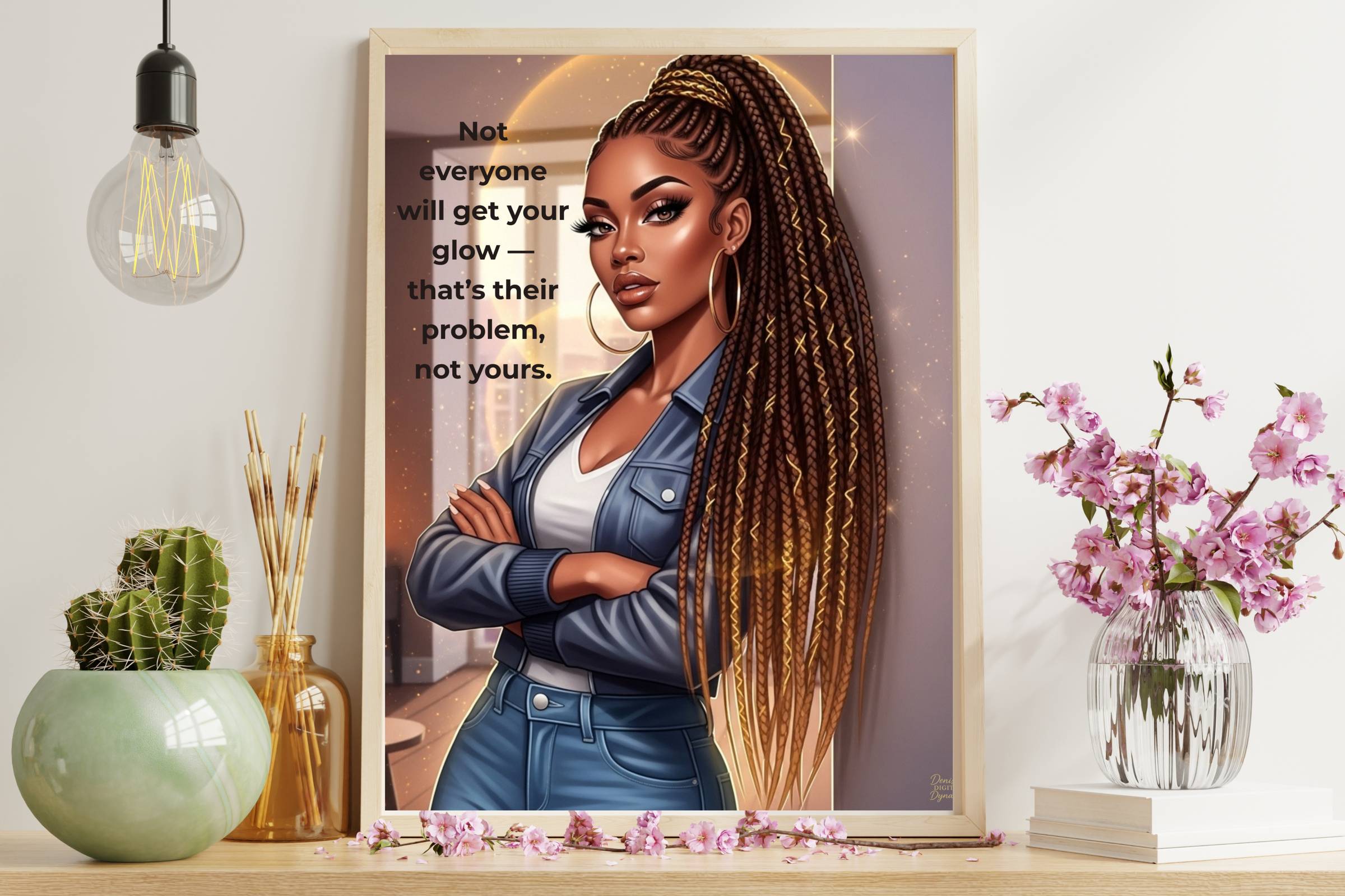 Confident Black Woman Wall Art