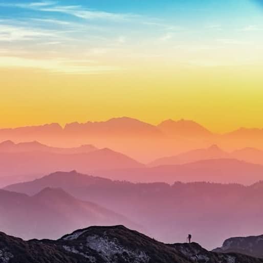 landscape photography of mountains