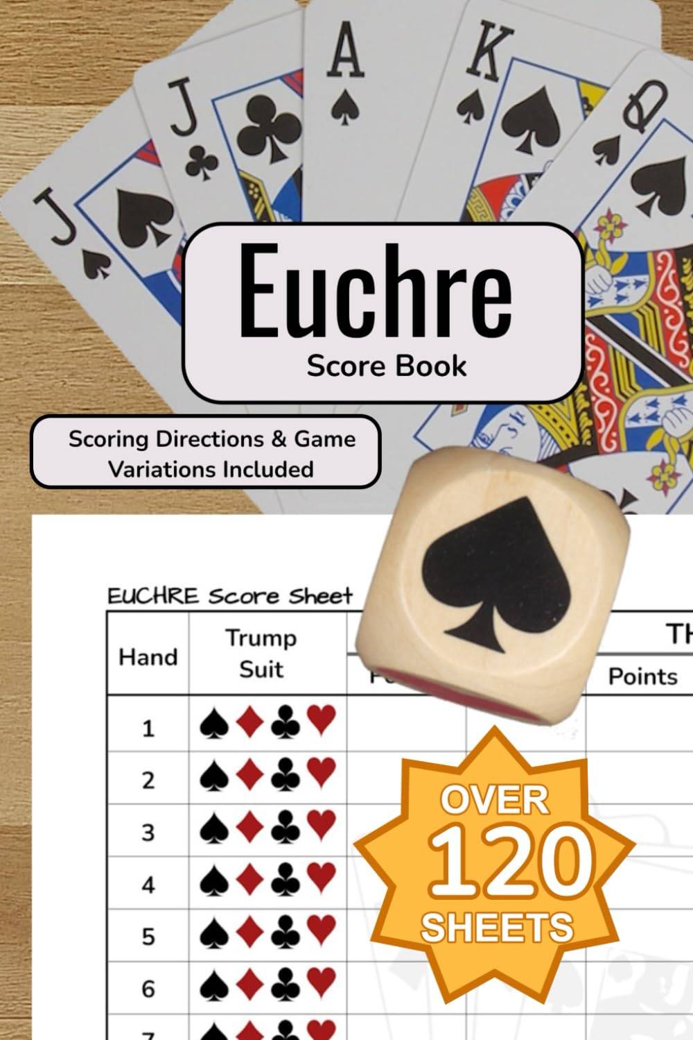 euchre score sheet book